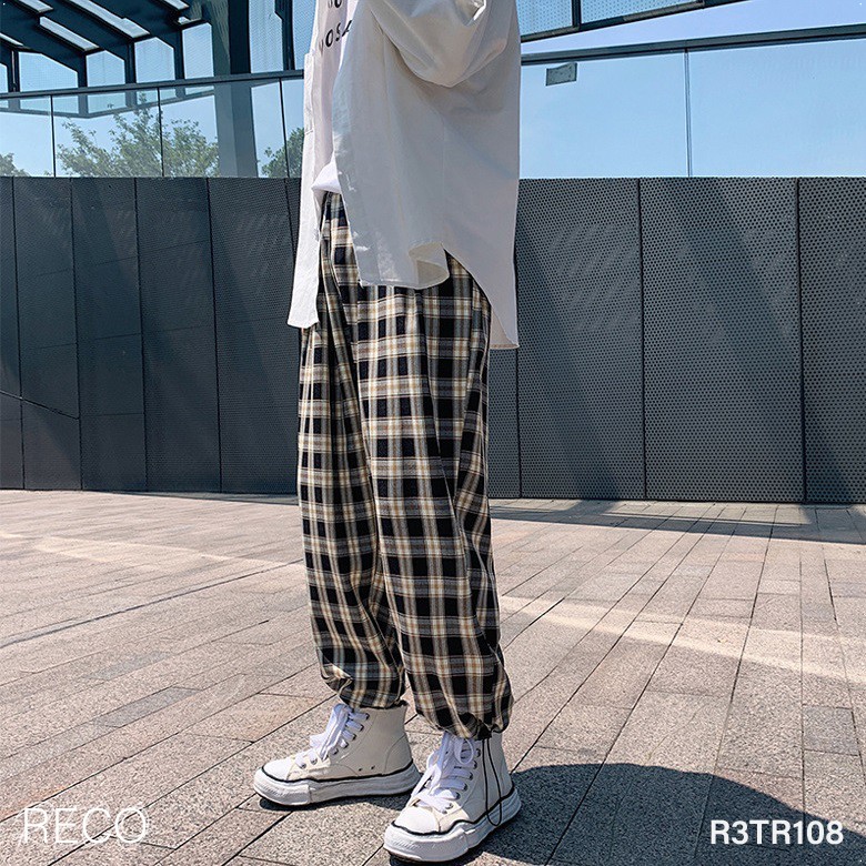 Quần vải nam Hàn Quốc cao cấp dáng rộng Trousers Loose R3TR108 Unisex