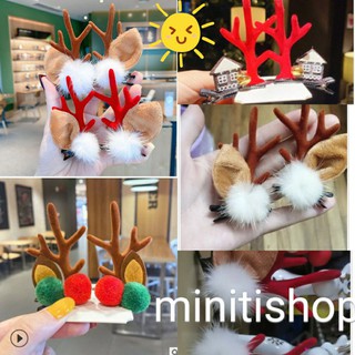 [Chào Sỉ Giá Gốc Tận Kho TQ]1 Đôi Kẹp Tóc Noel Tai  Sừng Tuần LộcSiêu Đáng Yêu, Điệu Xinh Xúng Xính Chơi Noen