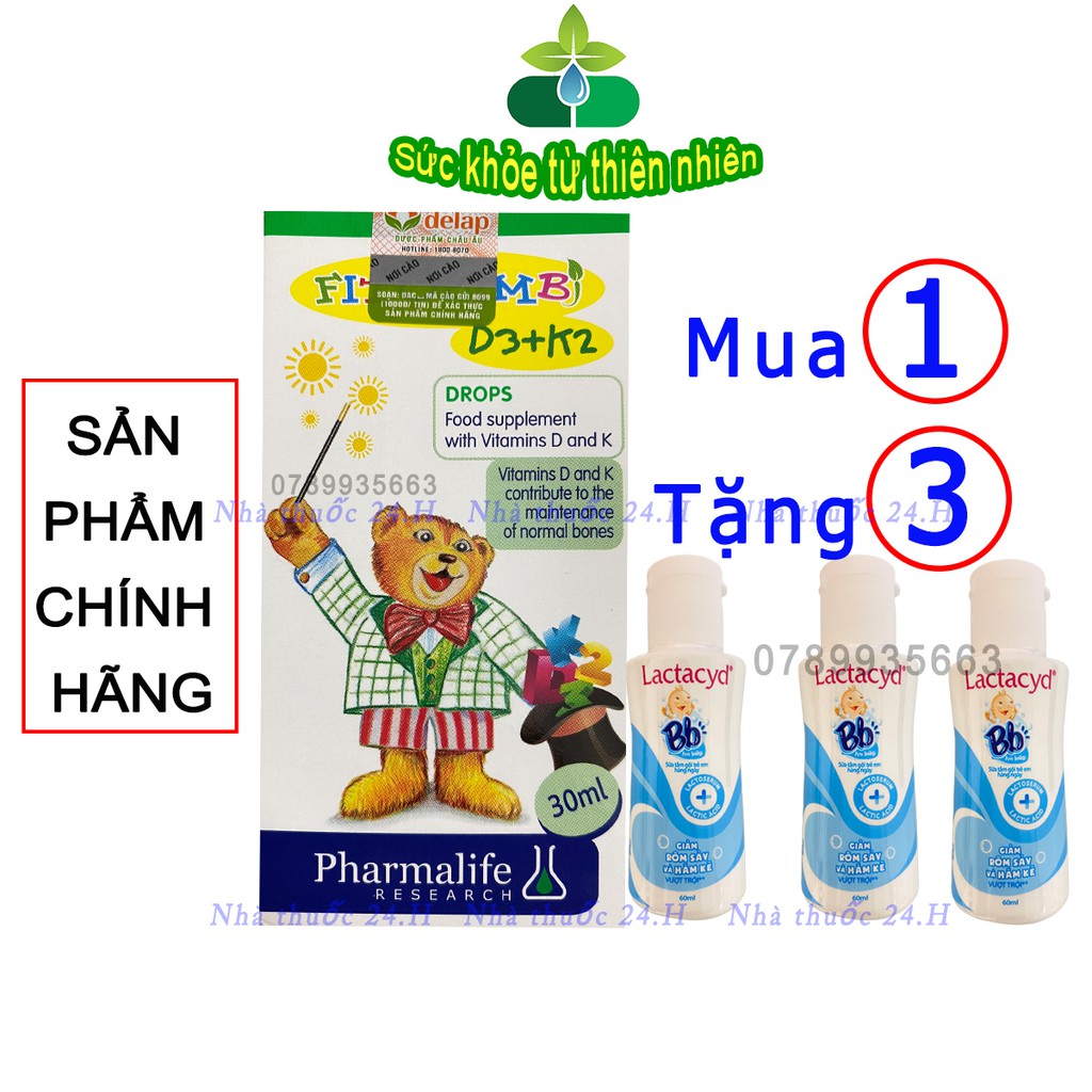 Fitobimbi D3+K2.Bổ Sung Vitamin D3K2 Giúp Xương Răng Chắc Khỏe,Giảm Còi Xương