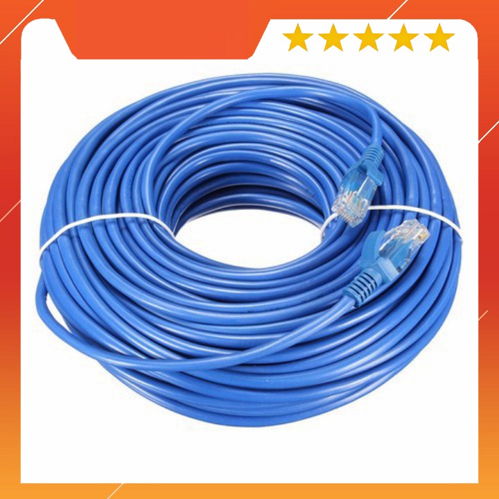 💚  Dây mạng Cat5e bấm sẵn 2 đầu, đã test dài 30 - 50 m Loại tốt