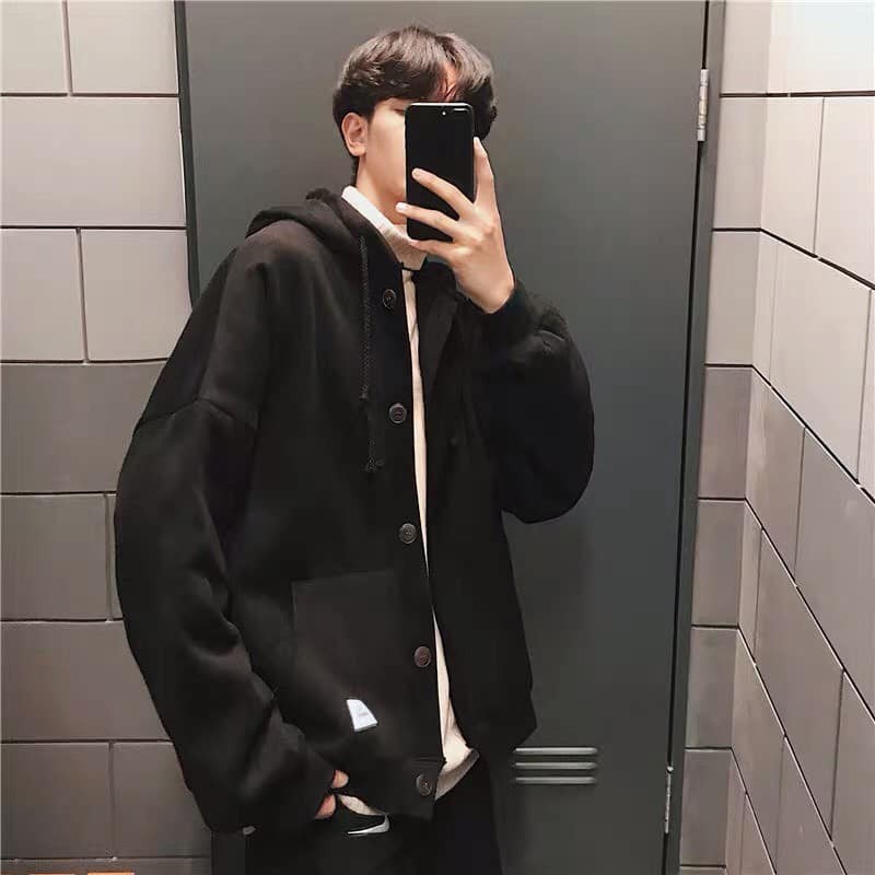 ÁO HOODIE CÓ NÚT (HÀN QUỐC)