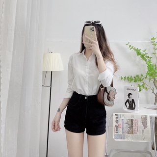 (Hình chụp thật) Áo sơ mi trắng xuất dư