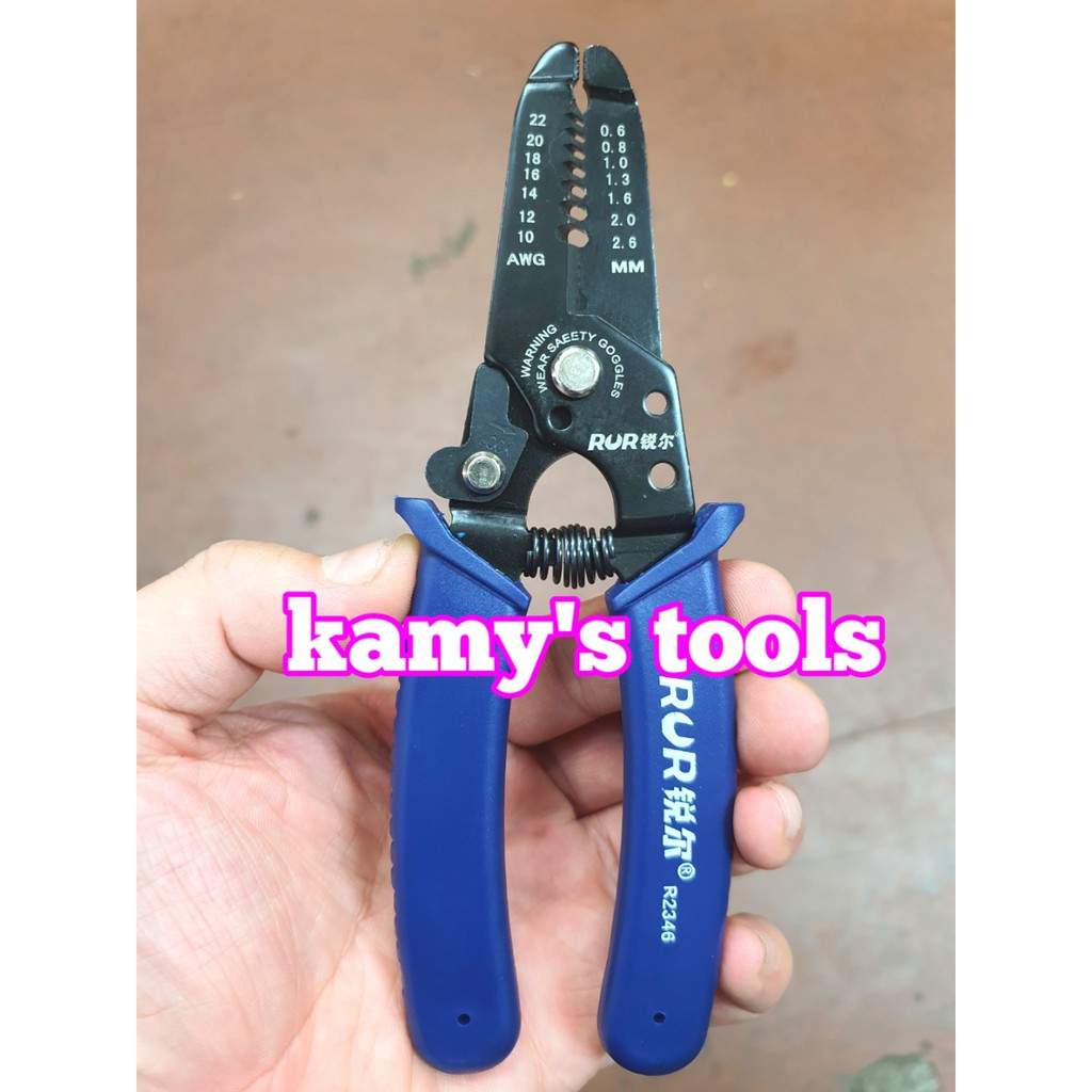 Kìm tuốt dây điện 6 inch R2346 Rur tools có lò xo