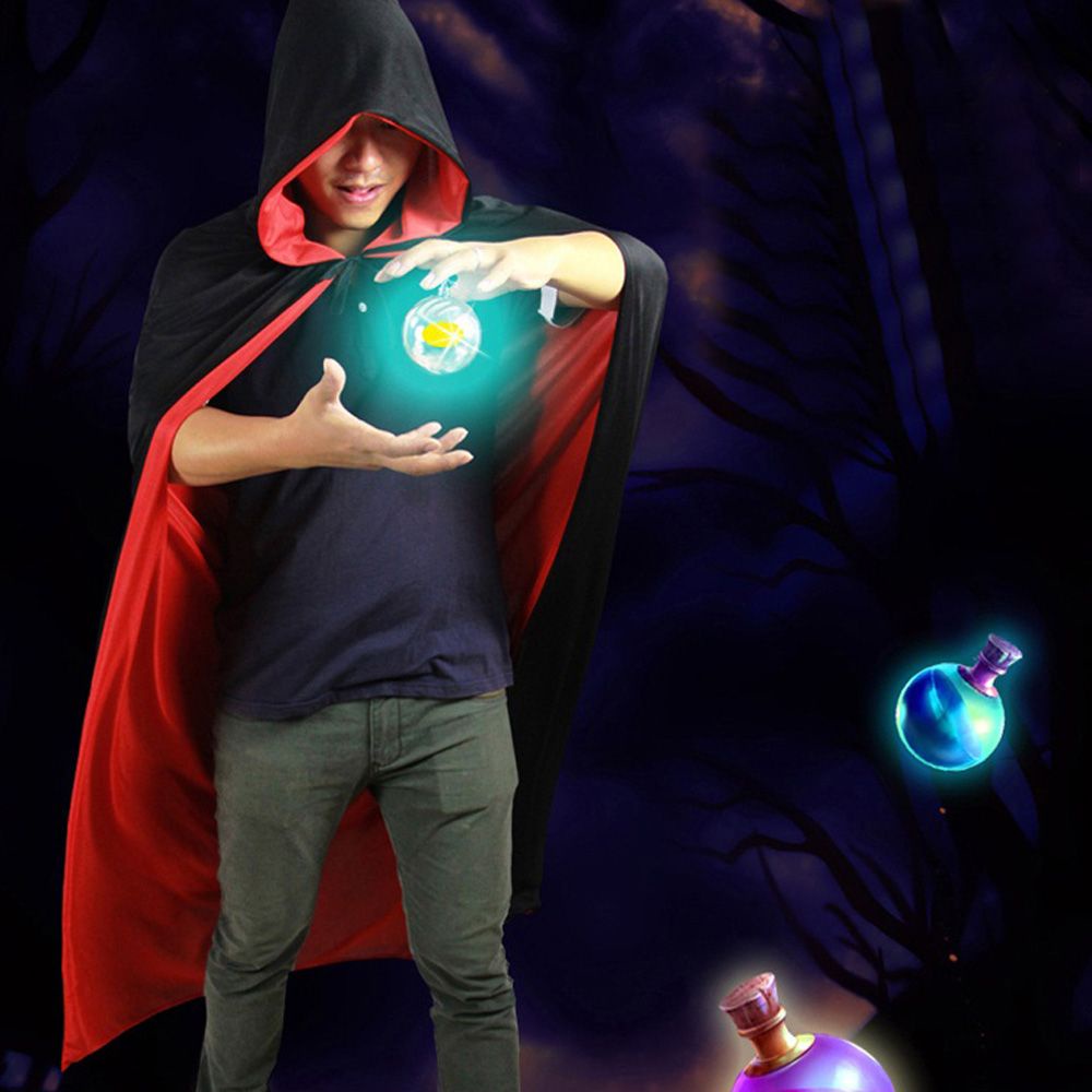 Áo choàng phù thủy một lớp có mũ trùm đầu hóa trang Halloween