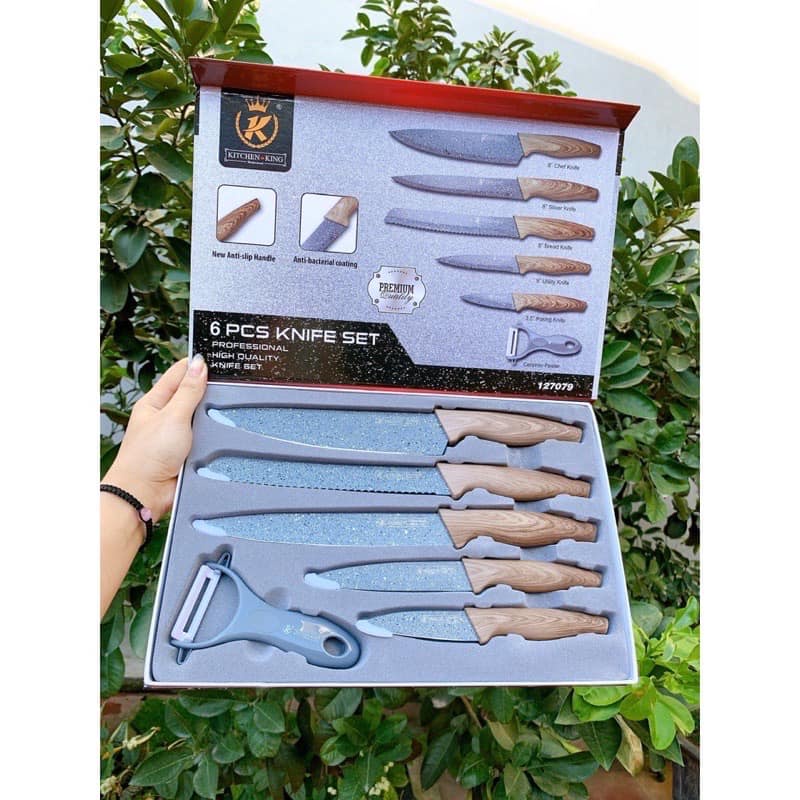BỘ 6 DAO LÀM BẾP HÃNG KITCHEN- KING - KNIFE SET 6 PCS