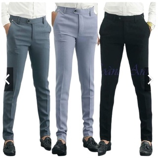 Quần âu nam dáng slimfit, chuẩn phong cách hàn quốc, lịch sự, công sở, thư sinh