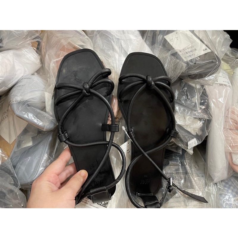 HM chính hãng] Dép sandal đen hàng vợt sale