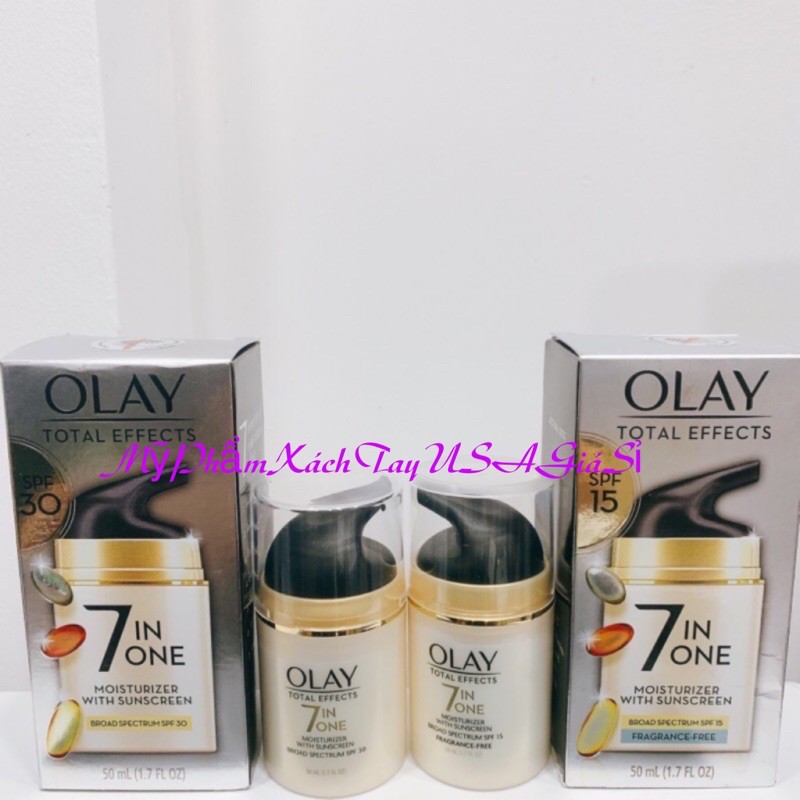 [HàngMỹ]Kem Dưỡng Da Chống Lão Hoá Olay Total Effects 7 in One Moisturizer Sunscreen SPF 30