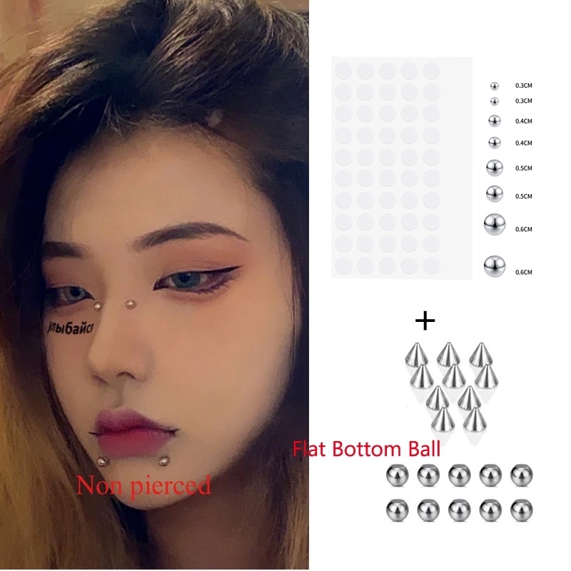 1 Set Khuyên Đeo Cơ Thể Bằng Thép Không Gỉ Cá Tính