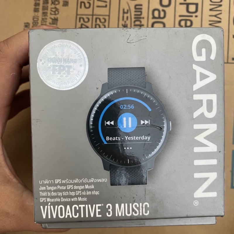 Đồng Hồ Thông Minh Theo Dõi Vận Động Theo Dõi Sức Khỏe Garmin Vivoactive 3 Music (010-01985-25)- Hàng Trưng Bày-New