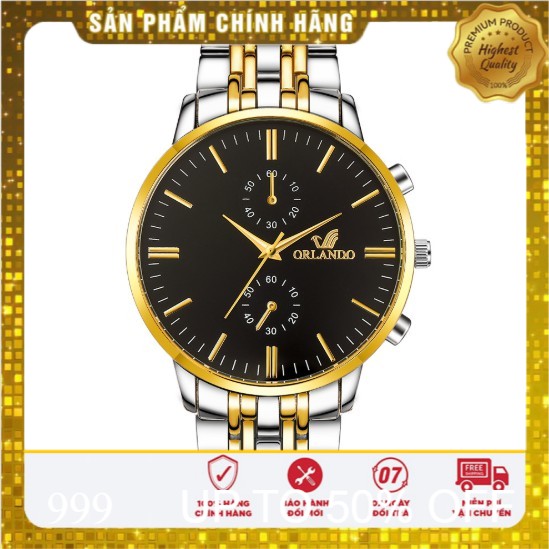 🔥HOT🔥Đồng Hồ Nam ORLANDO Dây Kim Loại Cực Hot - Đ1