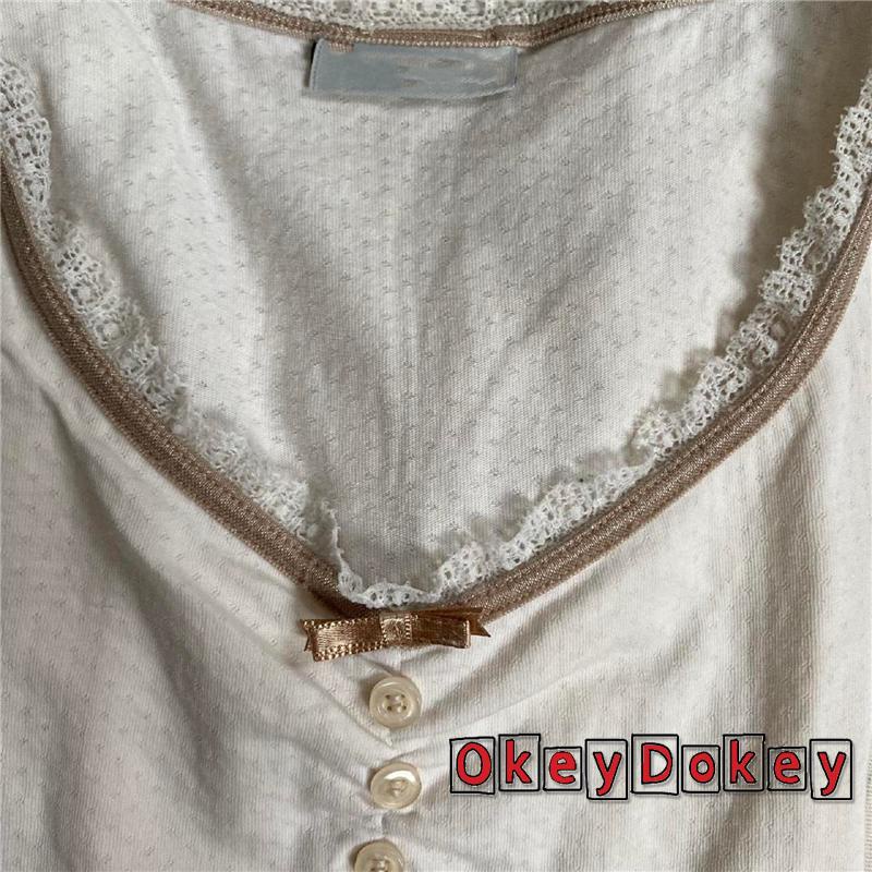 Áo thun tay ngắn phối ren hoa thời trang mùa hè cho nữ