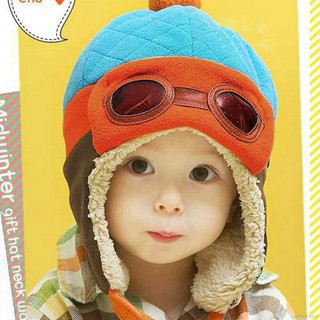 Mũ Len Phi Công Xinh Xắn Cho Bé