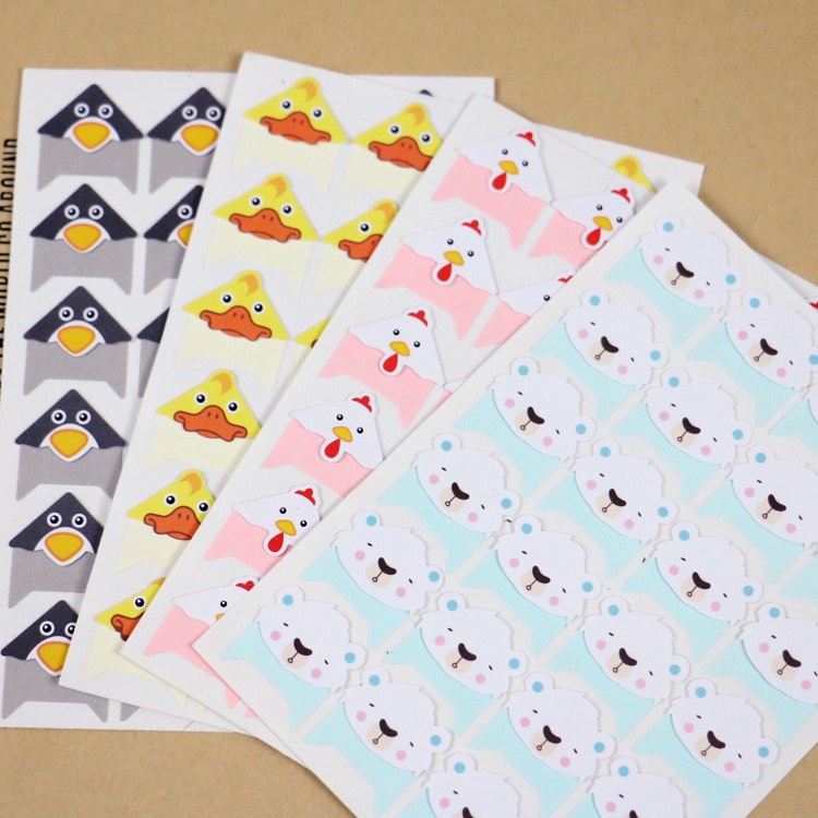 Miếng dán góc cao cấp thú vintage xinh xắn (DG08)