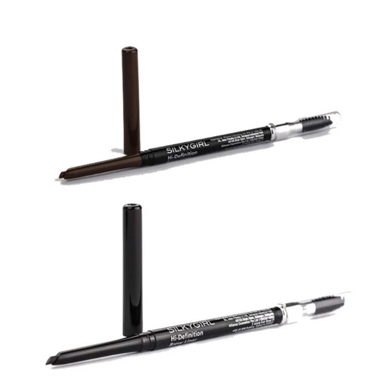 Chì Kẻ Mày Ngang Hai Đầu Tiện Lợi, Lâu Trôi Silkygirl Hi-Definition Brow Liner 0.35g