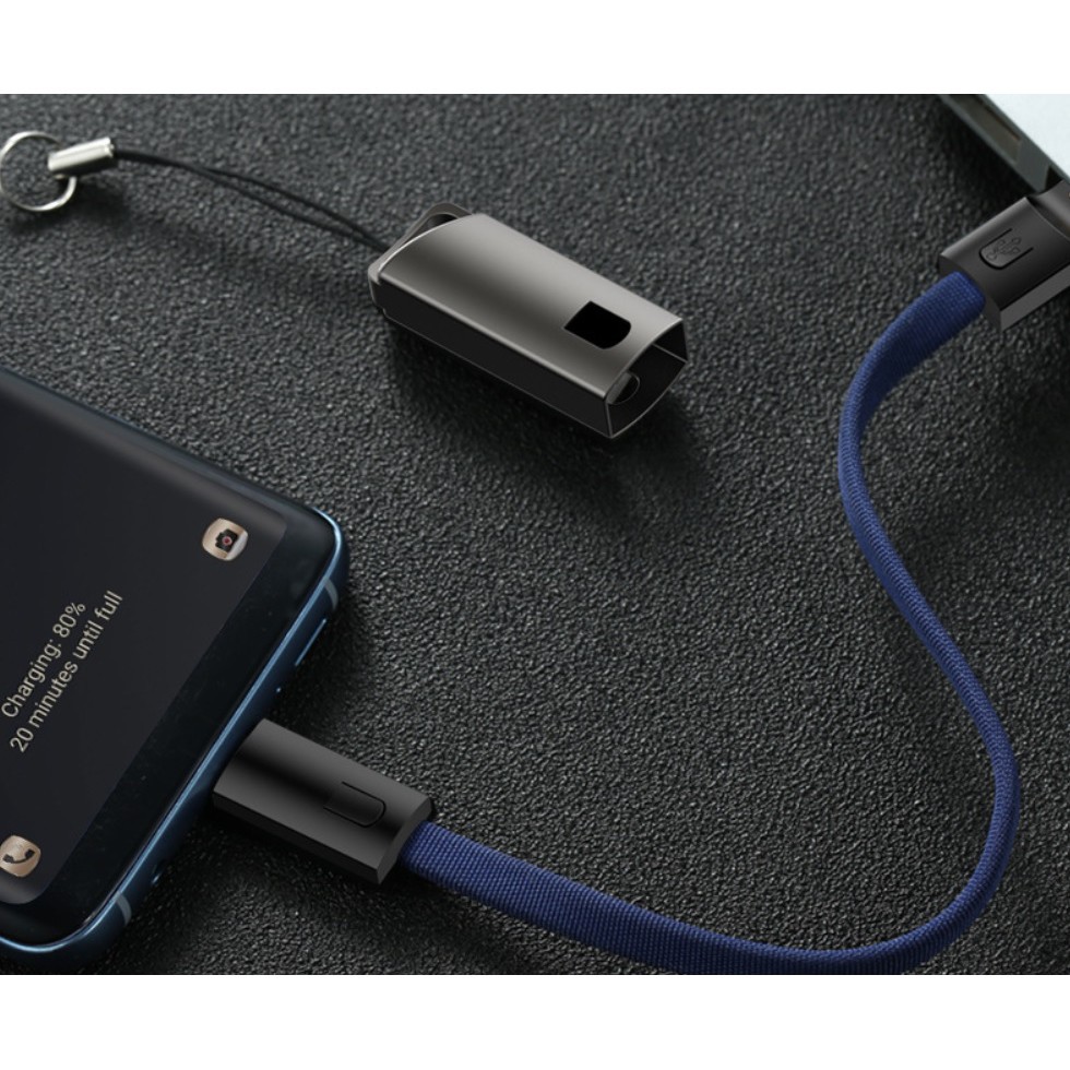 Cáp sạc iPhone Lightning – Type C – Micro USB loại ngắn 20 cm mẫu 2 KIM NHA SHOP