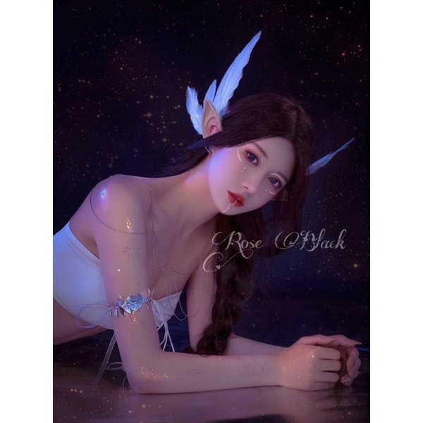 1 đôi tai tinh linh có lông ,phối lông vũ,cosplay thiên thần, phụ kiện chụp ảnh mã DF-890 | BigBuy360 - bigbuy360.vn
