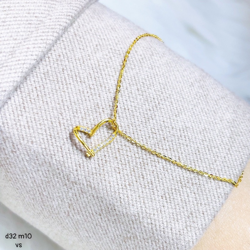 Dây chuyền vàng mặt tim hở siêu đẹp