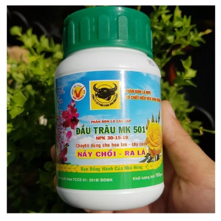 Phân Bón Lá 501 Đầu Trâu [NẢY CHỒI - RA LÁ] - CHO HOA LAN, CÂY CẢNH (100g)