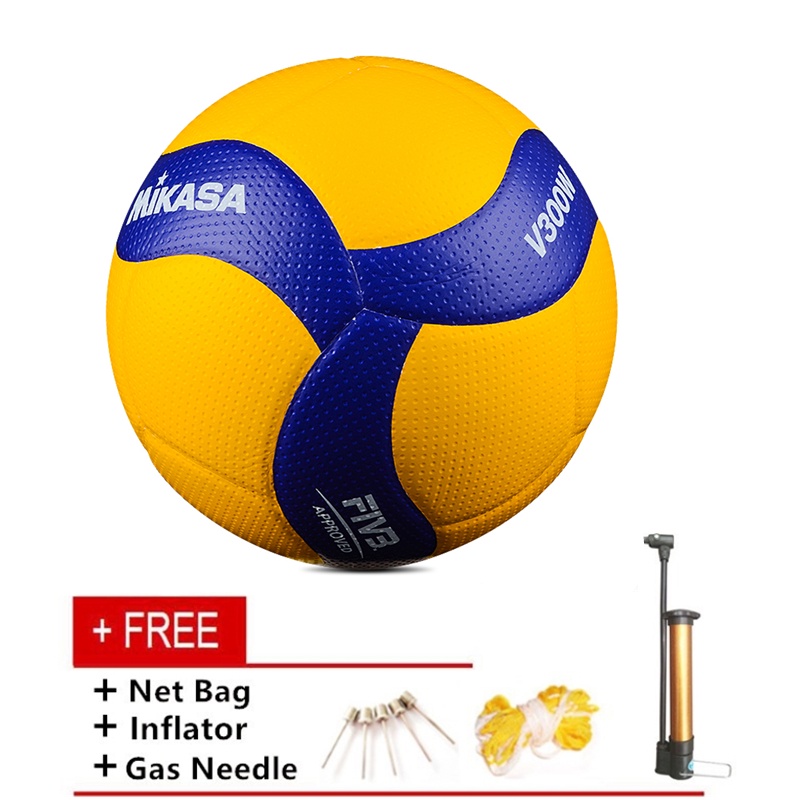 Quả Bóng Chuyền Da PU Thật 5 Kích Thước FIVB Mikasa Volleyball V300W
