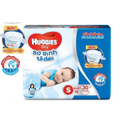 Tã dán sơ sinh Huggies size S gói 30 miếng