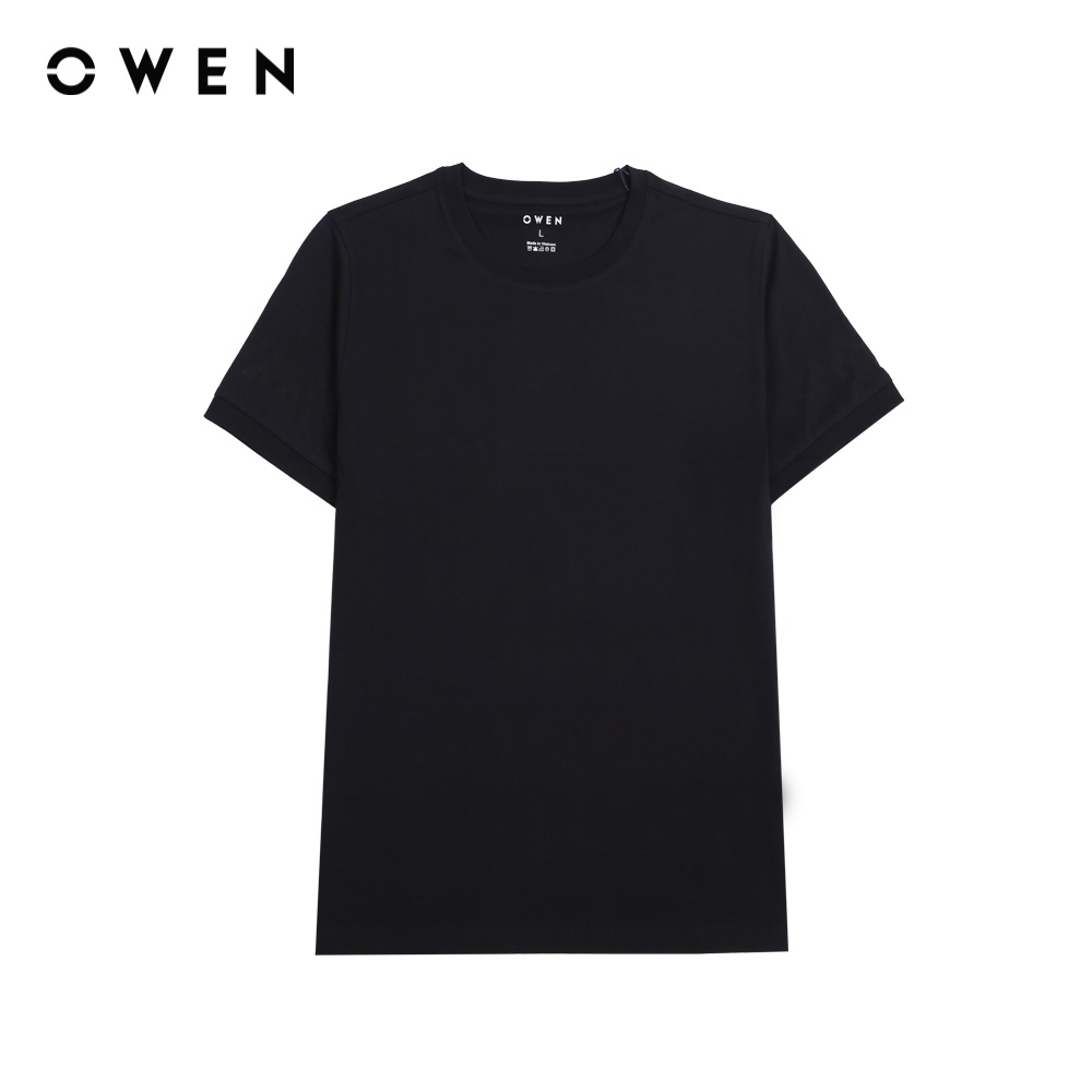 OWEN - Áo Tshirt ngắn tay Body Fit Đen - TSN220967