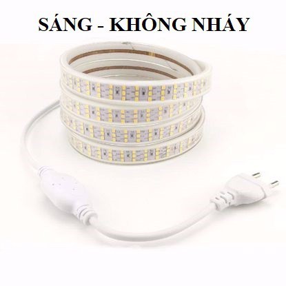Nguồn dây đèn led đơn 3014, led đôi 2835, 5730- đuổi đơn 48 bóng- KÈM GHIM ĐỒNG loại nháy hoặc không nháy