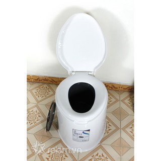 [ SALE SỐC ] Bô vệ sinh cho người già, toilet di động nhựa cao cấp cho người bệnh