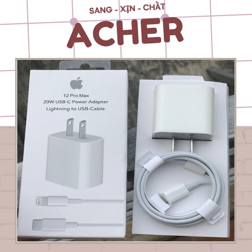 [BH 1 ĐỔI 1] Sạc bộ Sạc nhanh 20W iPhone, Sạc 20W cho máy 8P, X, Xs Max, 11, 12 Pro, Pro Max, ipad công nghệ PD