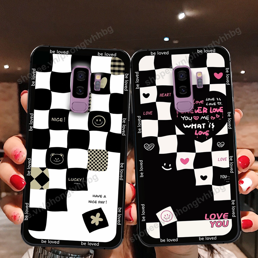 Ốp lưng Samsung S9 / S9 Plus / S9+ in mẫu trái tim caro, chuột mikey thể thao cực đẹp cute
