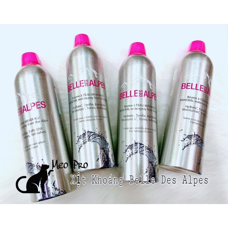 xịt khoáng dưỡng ẩm Belle des alpes 400ml