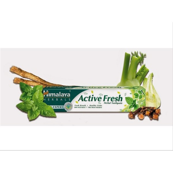 Kem đáng răng Himalaya Thơm miệng, bảo vệ răng lợi Active Fresh