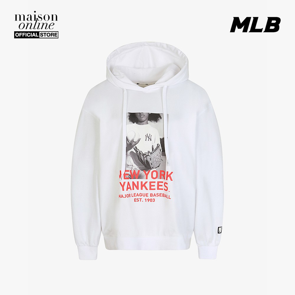 MLB - Áo hoodie tay dài phối mũ thời trang Front Painting 31HDE2011-50W | BigBuy360 - bigbuy360.vn