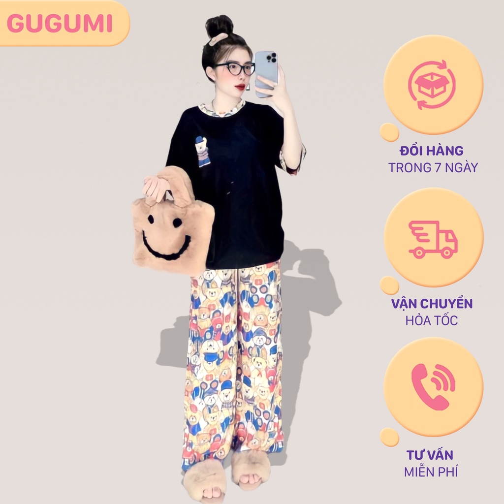 Đồ bộ nữ quần dài đồ mặc nhà,đồ bộ gấu,bộ đi chơi,đồ ngủ nữ,đồ bộ ngủ mặc nhà, đồ bộ ngố, đồ thun mặc nhà