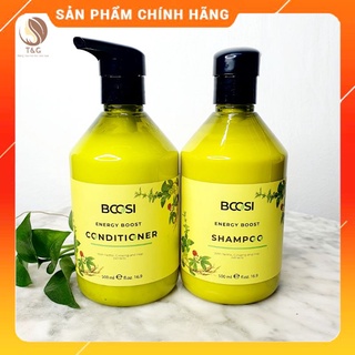 Dầu gội xả Bcosi energy boost chăm sóc da đầu và ngăn rụng tóc 500ml hàng chính hãng