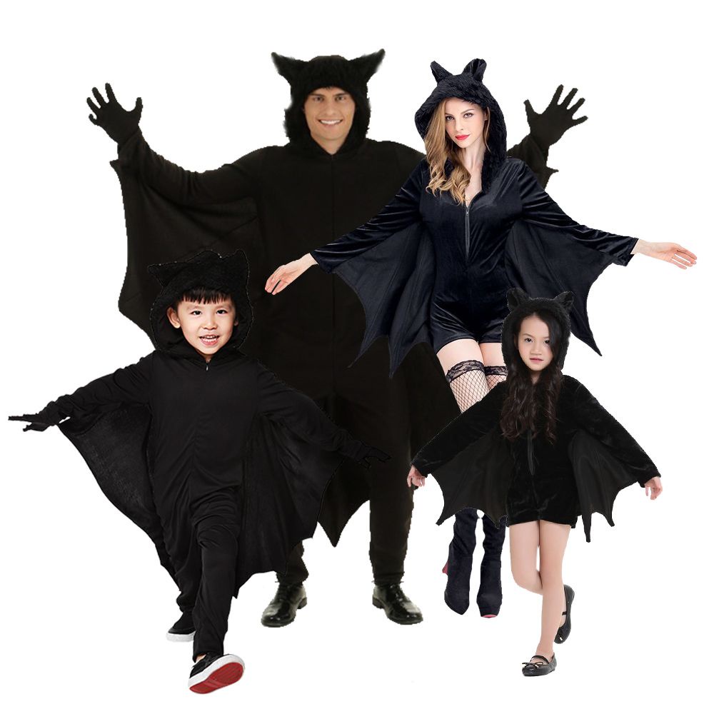 Trang Phục Hóa Trang Halloween Nhân Vật Người Dơi Cho Người Lớn Và Trẻ Em
