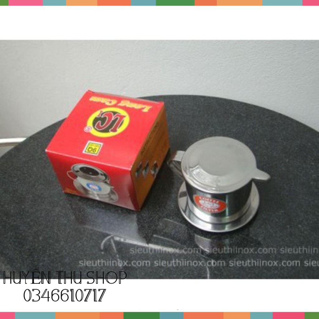 Phin pha cà phê inox 8cm lưới vặn