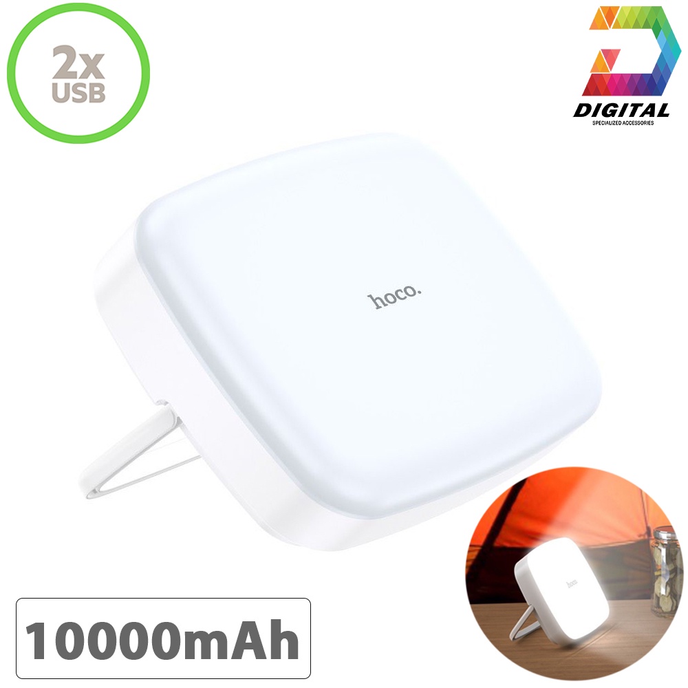 Pin Sạc Dự Phòng Đa Năng Hoco DB24 10000mAh Chính Hãng Tích Hợp Đèn Sáng 18h Liên Tục
