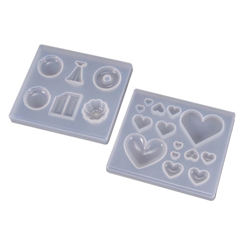 ✿AUTU UV Resin Crafts Making DIY Crystal Epoxy Mold Candy Heart-shaped Patch Decoration Silicone Molds