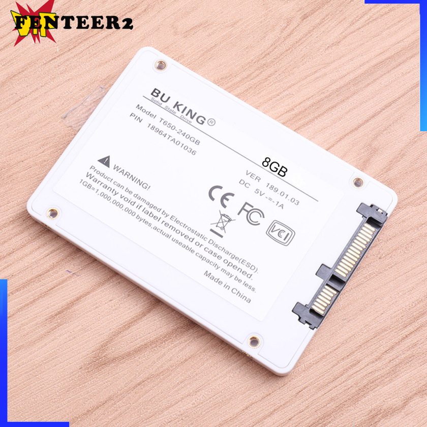 (Fenteer2 3c) Ổ Cứng Ssd Ổ Cứng Sata 3.0 Ssd 2.5 8g