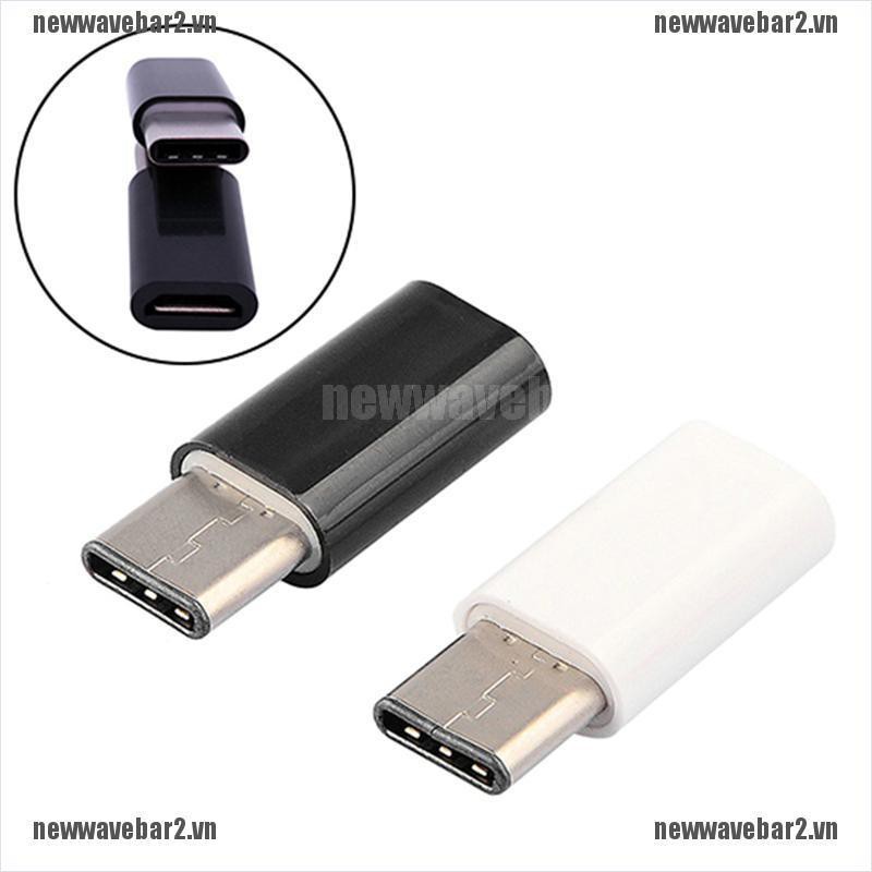 Set 2 Đầu Chuyển Đổi Usb 3.1 Type C Sang Micro Usb Female