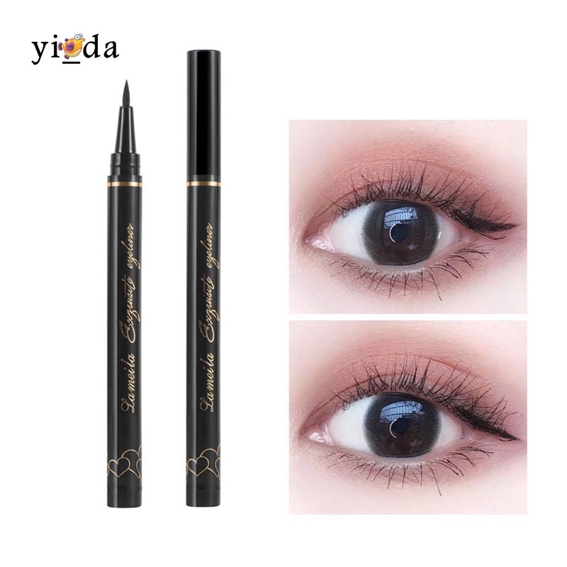 Bút kẻ mắt dạng lỏng màu đen trang điểm lâu trôi dễ sử dụng