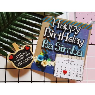 Thiệp thiết kế Scrapbook
