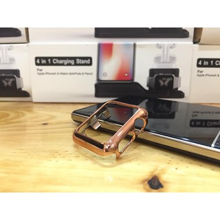 Ốp nhựa mạ crom cho Apple Watch Size 38mm _Đen,Bạc,Vàng,Vàng Hồng