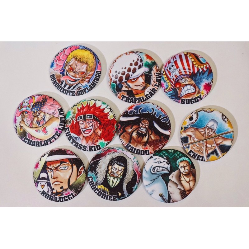 (nhắn tin cho shop để chọn mẫu) 15k/cái Huy Hiệu One Piece bán lẻ kéo sang phải để xem thêm mẫu