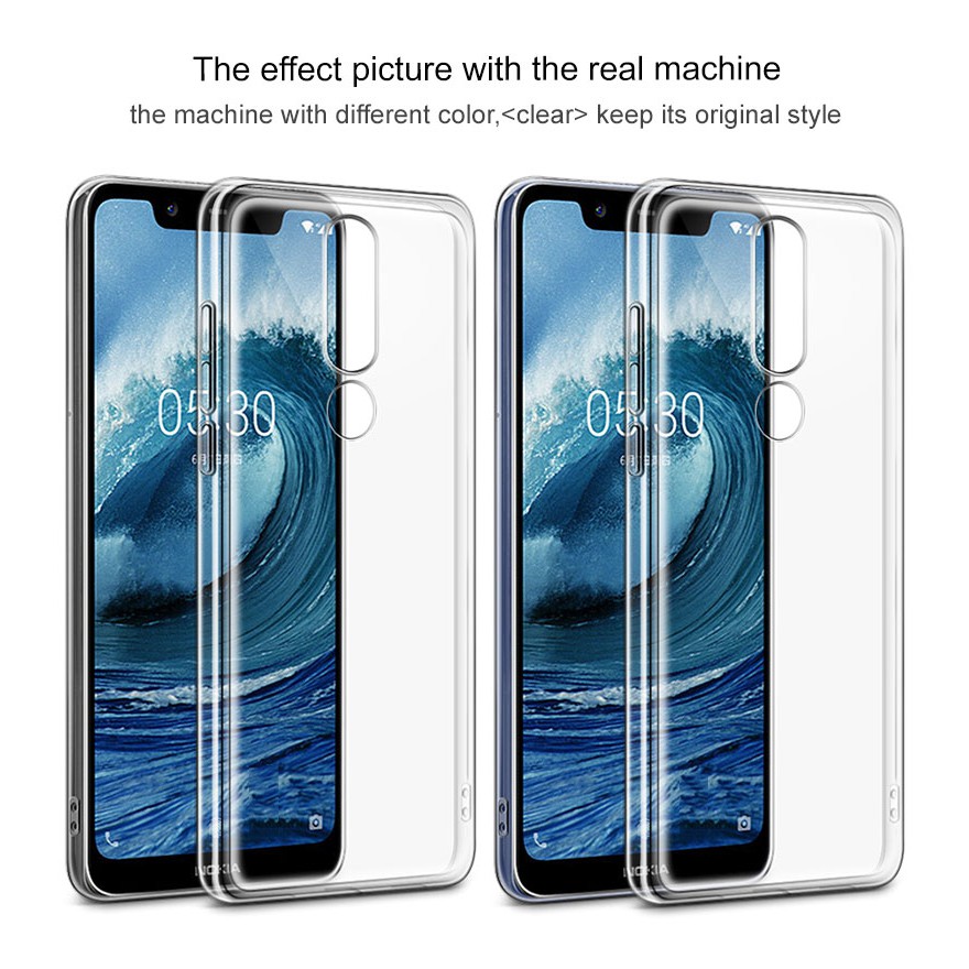 Ốp lưng dẻo Nokia 5.1 Plus / Nokia X5 Ultra Thin  - Hàng chính hãng