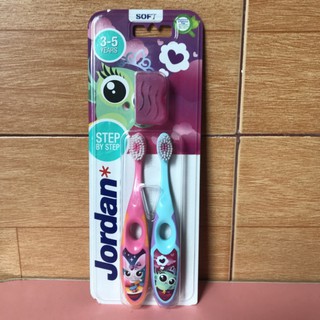 Combo 2 bàn chải đánh răng bé jordan step 2(3-5tuổi)