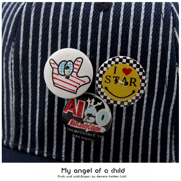 Mũ nón Hiphop Snapback cho bé trai và bé gái kiểu dáng bóng chày đính sticker gỗ 4 màu cực hot ❣❣ ❣❣