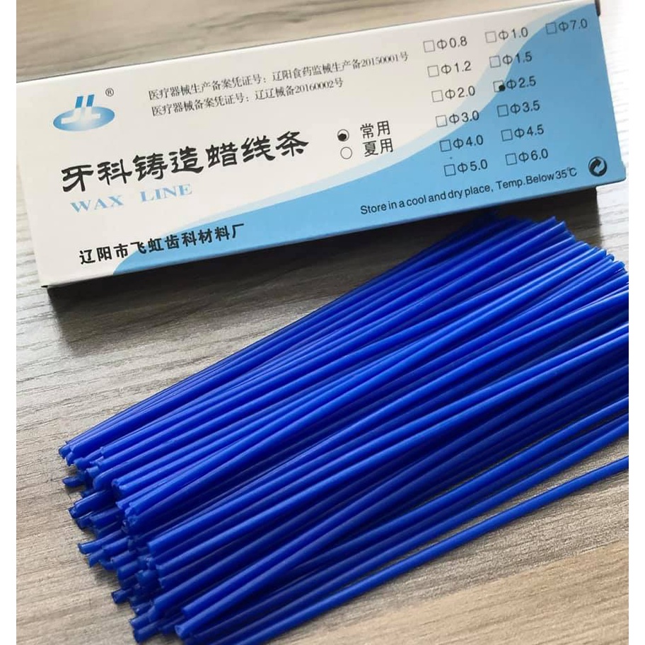 Sáp ti các size đoạn thẳng ngắn 2.0-2.5-3.0-3.5-4.0-5.0 wax line