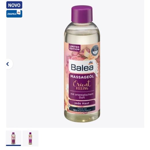 [Có sẵn] DẦU MASSGE DƯỠNG DA BALEA  Orient FEELING 100ml